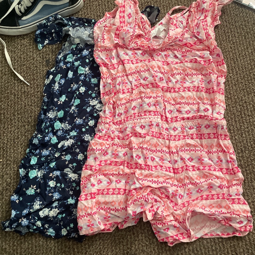 2 Colorful Rompers